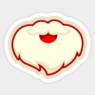 cute santa claus 2021 beard Sticker